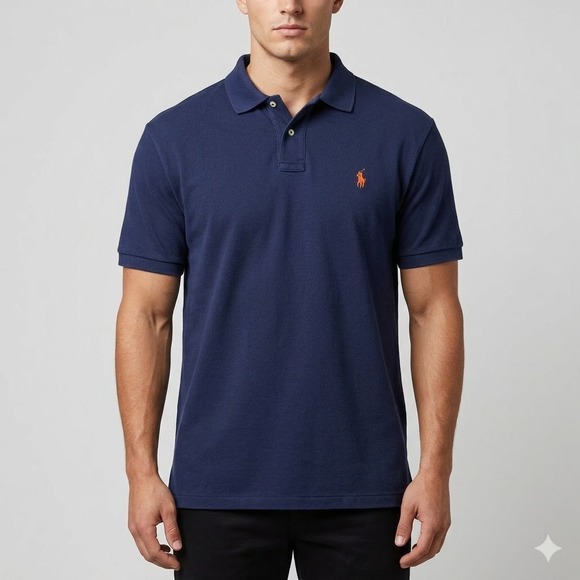 Polo Ralph Lauren Other - Polo Ralph Lauren Classic Fit Pique Short Sleeve Polo Shirt XXL Navy Blue